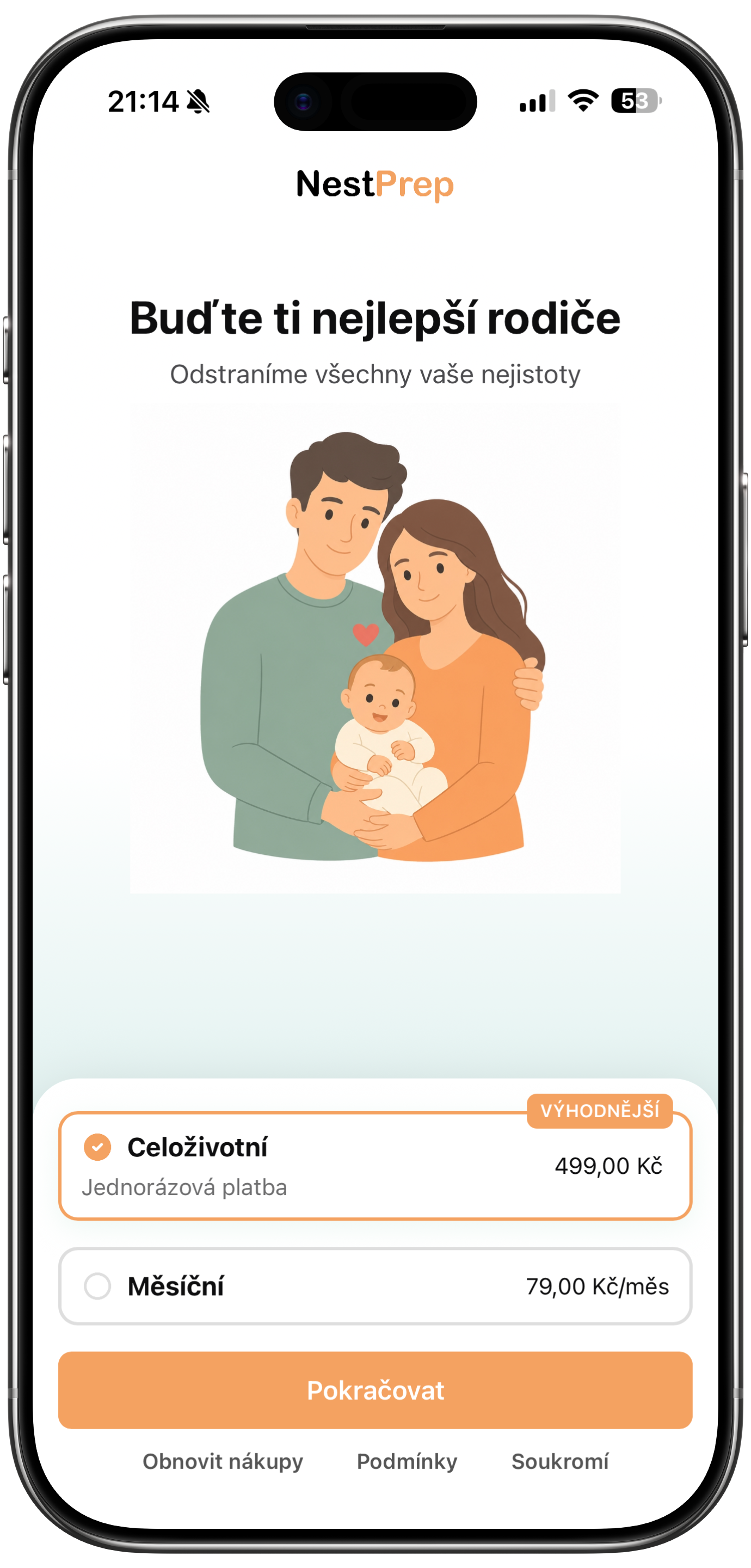 Nest Prep ceník